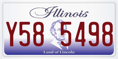 IL license plate Y585498