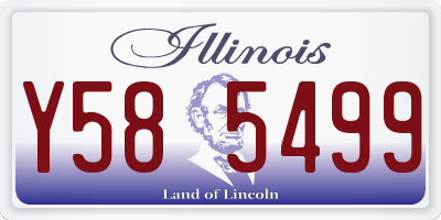 IL license plate Y585499