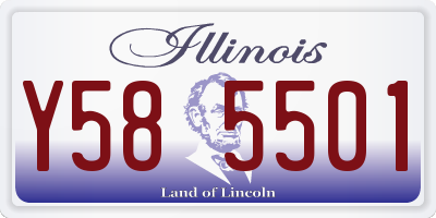 IL license plate Y585501
