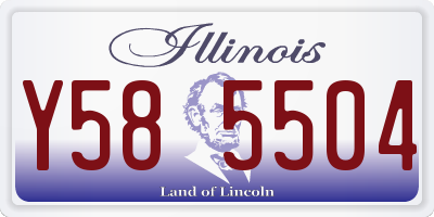 IL license plate Y585504