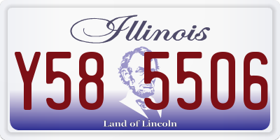 IL license plate Y585506