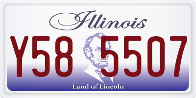 IL license plate Y585507