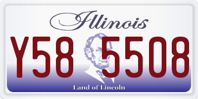IL license plate Y585508