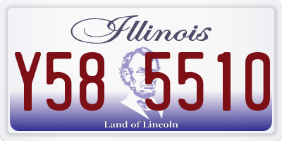 IL license plate Y585510