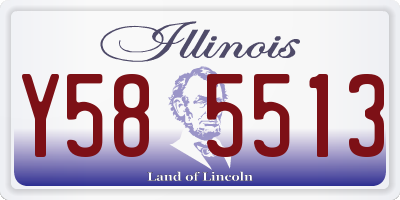 IL license plate Y585513