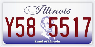 IL license plate Y585517