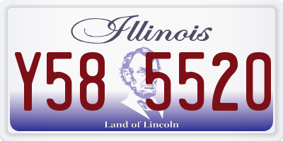 IL license plate Y585520