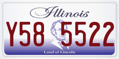 IL license plate Y585522