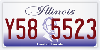 IL license plate Y585523