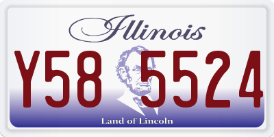 IL license plate Y585524