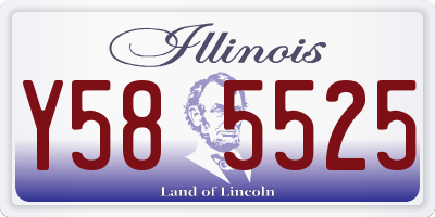 IL license plate Y585525
