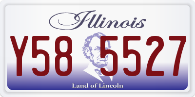 IL license plate Y585527