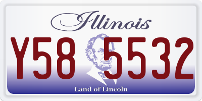 IL license plate Y585532