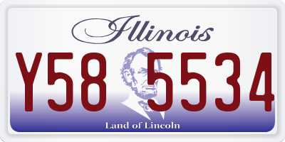IL license plate Y585534