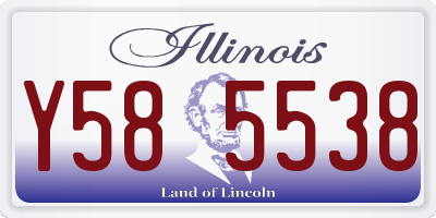 IL license plate Y585538