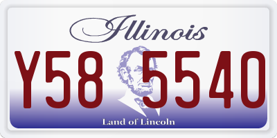 IL license plate Y585540