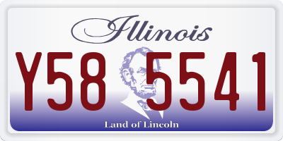 IL license plate Y585541