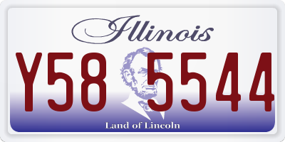 IL license plate Y585544