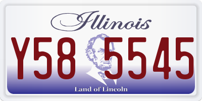 IL license plate Y585545