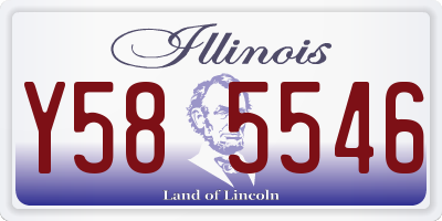 IL license plate Y585546