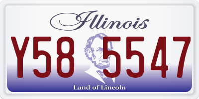 IL license plate Y585547