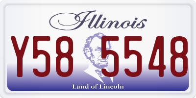 IL license plate Y585548