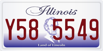 IL license plate Y585549