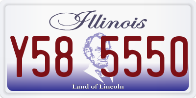 IL license plate Y585550