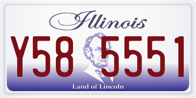 IL license plate Y585551