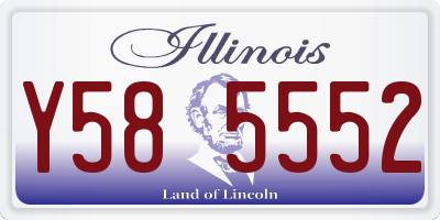 IL license plate Y585552