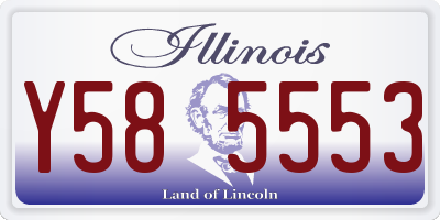 IL license plate Y585553