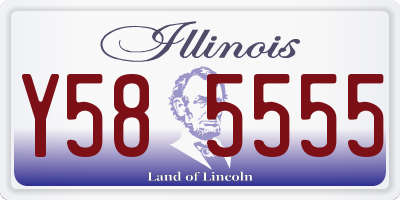 IL license plate Y585555