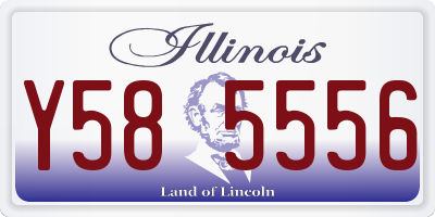 IL license plate Y585556
