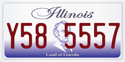 IL license plate Y585557