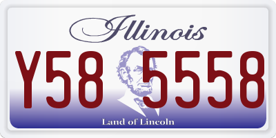 IL license plate Y585558