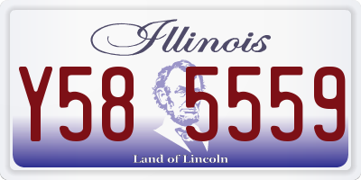IL license plate Y585559