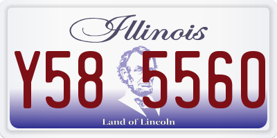 IL license plate Y585560