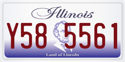 IL license plate Y585561