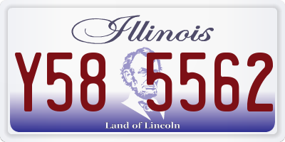 IL license plate Y585562