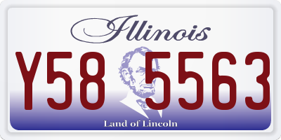 IL license plate Y585563