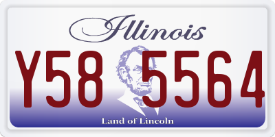 IL license plate Y585564