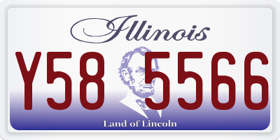 IL license plate Y585566