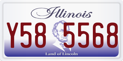 IL license plate Y585568