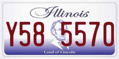 IL license plate Y585570