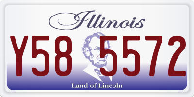IL license plate Y585572