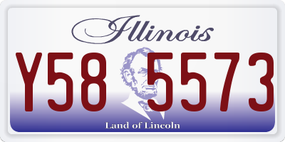 IL license plate Y585573