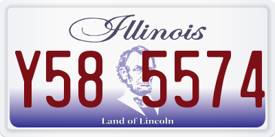 IL license plate Y585574
