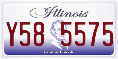 IL license plate Y585575