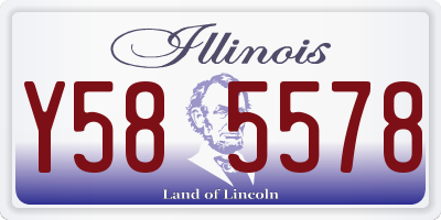 IL license plate Y585578