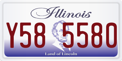 IL license plate Y585580